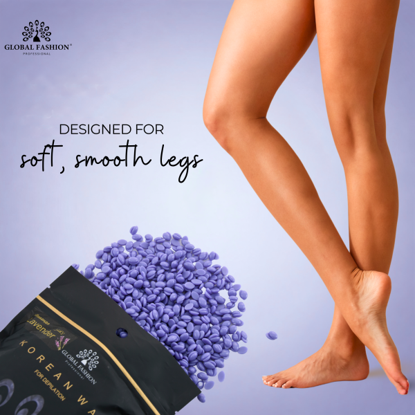 Global Fashion Korean Hard Wax LAVENDER 1000g professional hair removal wax