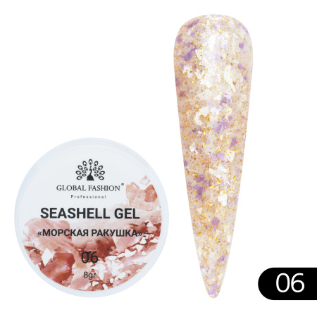 Nail gel SEASHELL GEL \"sea shell\" 5 gr, 06