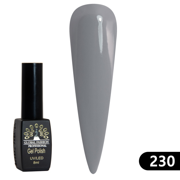Gel polish BLACK ELITE 230, Global Fashion 8 ml