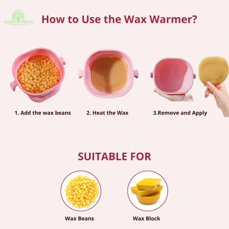 Electric Wax Warmer for Hair Removal Fast Heating | Green Wax Heater Close Up - Hair Removal Machine Detail UAE GCC | جهاز شمع صورة مقربة