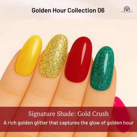 Black Elite Gel Nail Polish Set 6x8ml – UV/LED | Golden Hour Gel Nail Polish Close View High Shine | طلاء اظافر جل
Black Elite Gel Nail Polish Set 6x8ml – UV/LED | Golden Hour Nail Gel Set Detailed View Long Lasting | مناكير جل