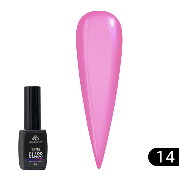 Stained glass gel polish Global Fashion 8 ml, Tinted Glass 14