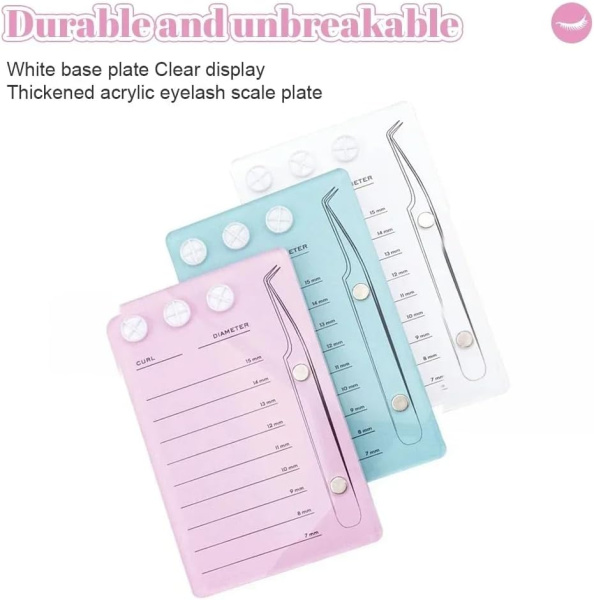 Global Fashion acrylic lash extension palette blue white لوحة رموش اكريليك