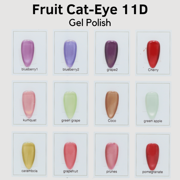 Fruit Cat-Eyes 11D Gel Polish | Global Fashion | Preview
فروت كات آيز 11D جل بوليش | جلوبال فاشن | عرض مسبق