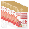 Korean Pomegranate Collagen Facial Sheet Mask Pack of 10 Sheet Mask Close Up - Hydrating Collagen Facial Treatment | ماسك الوجه صورة مقربة