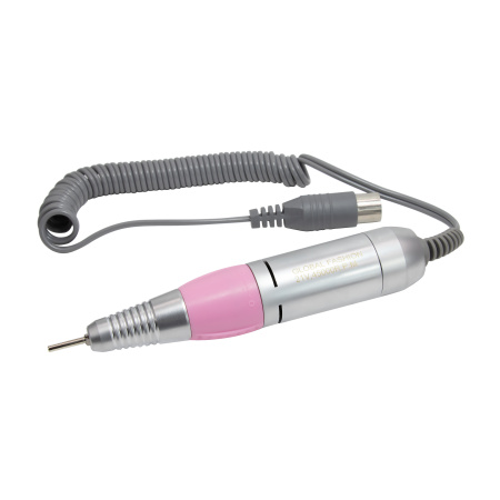 Handle for manicure and pedicure machine 45000 rpm, 21V Global Fashion, pink