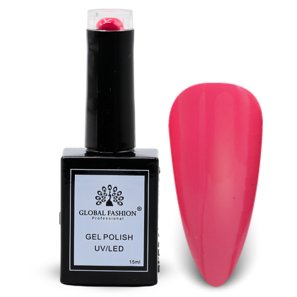 Pretty in Pink Nail Polish 15ml UV LED | 56-Intense Passion 1p Pink Gel Nail Polish Bottle 15ml - UV LED Soak Off Nail Color UAE GCC | طلاء أظافر جل وردي