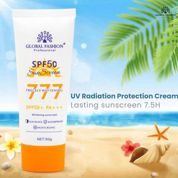 SPF 50 Sunscreen Face & Body 50g UVA/UVB Protection Sunscreen Cream Tube 50g - Lightweight Broad Spectrum UVA UVB Protection | واقي شمس للبشرة
