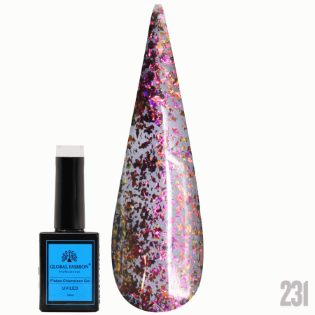 Gel Polish Flakes Chameleon 15 ml, 231