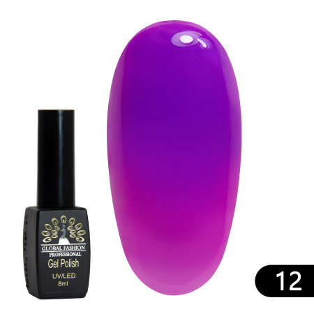 Gel polish thermo from Global Fashion 12, 8 ml