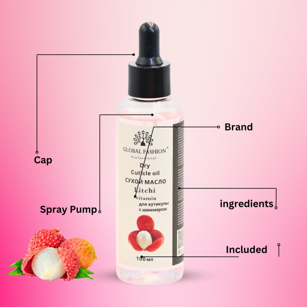 Global Fashion Professional Cuticle Oil – Natural Nail & Skin Care Blend