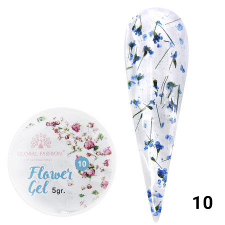 Gel with dried flowers 5 gr, Flower Gel 10