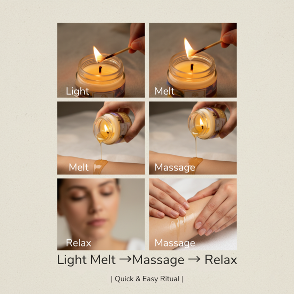 Global Fashion 30 ml Massage Candle – 21 Aromatherapy Scents