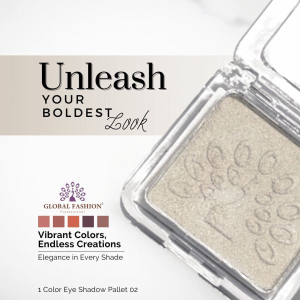 Global Fashion single eyeshadow preview matte shimmer finish ظلال عيون
