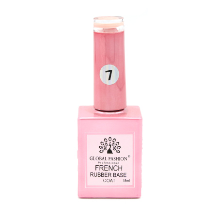 French Rubber Base Coat 15ml – Global Fashion | Professional Nail Gel Base
فرنش روبر بيس كوت 15 مل – جلوبال فاشن | بيس جل بوليش احترافي للأظافر
