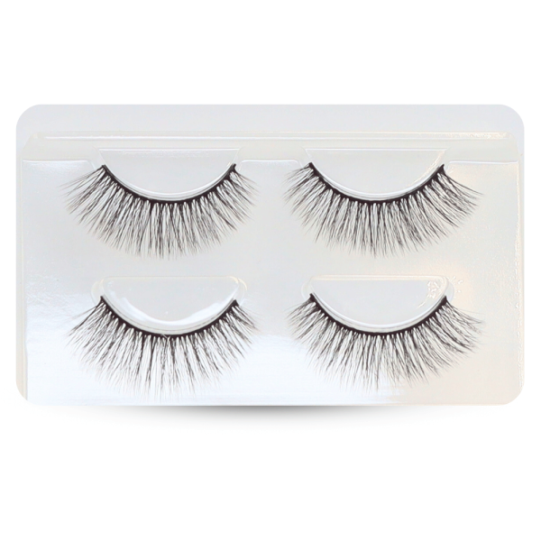 3D wispy false eyelashes reusable natural look 4pcs رموش صناعية 3D