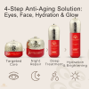 Vitamin E skincare set close up youthful glow finish مجموعة عناية بالبشرة لقطة مقربة

