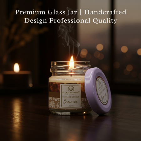 Global Fashion Massage Candle – 30 ml Aromatherapy Spa Candle in 21 Scents