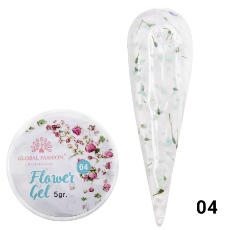 Gel with dried flowers 5 gr, Flower Gel 04