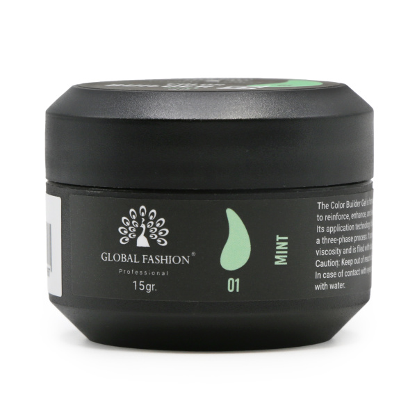 Global Fashion Color Builder Gel 15g | Nail Extension Gel | جل بيلدر ملون
