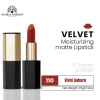 Velvet Moisturizing Matte Lipstick – Smudge-Proof (Shade 110, 3.5g) professional lipstick high pigmentation moisturizing matte finish احمر شفاه احترافي تغطية عالية مرطب