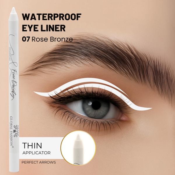 Waterproof gel eyeliner matte precision twist up smudge proof ايلاينر جل مقاوم للماء