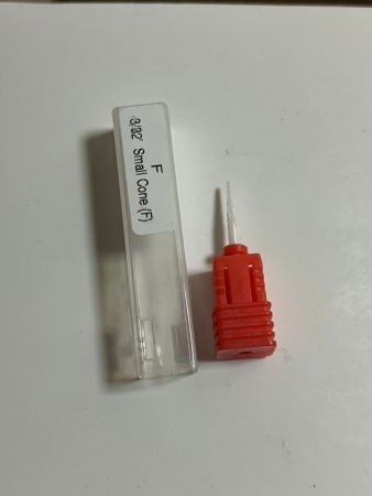 Ceramic cuticle attachment F 3/32 Small Cone (F), red notch