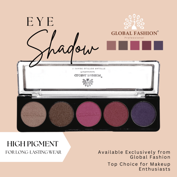 Global Fashion eyeshadow palette preview matte shimmer finish باليت ظلال عيون
