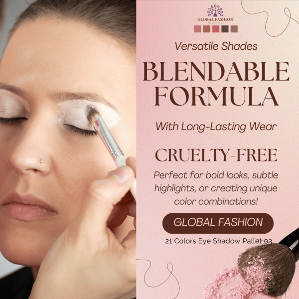 Global Fashion single eyeshadow preview matte shimmer finish ظلال عيون