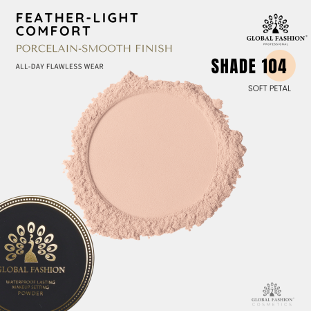 Global Fashion powder close up smooth matte texture بودرة لقطة مقربة

