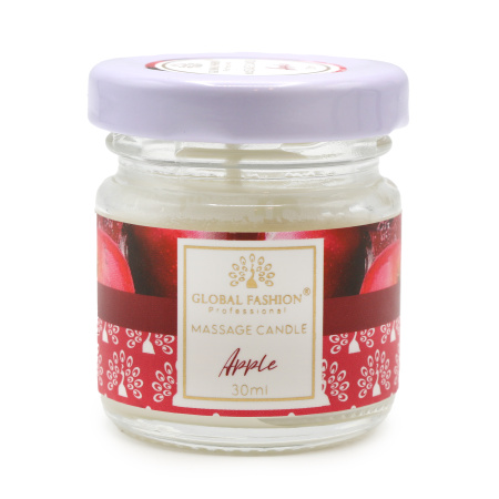 Massage candle Global Fashion, 30 ml, Apple