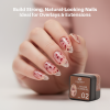 HEMA-Free Builder Flower Gel 8ml by Global Fashion – Real Dried Floral Petals, UV/LED Cure
