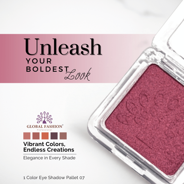 Global Fashion single eyeshadow preview matte shimmer finish ظلال عيون