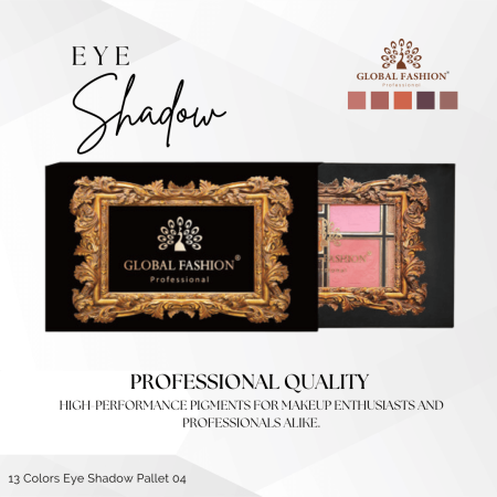 Global Fashion eyeshadow palette close up high pigment texture ظلال عيون لقطة مقربة
