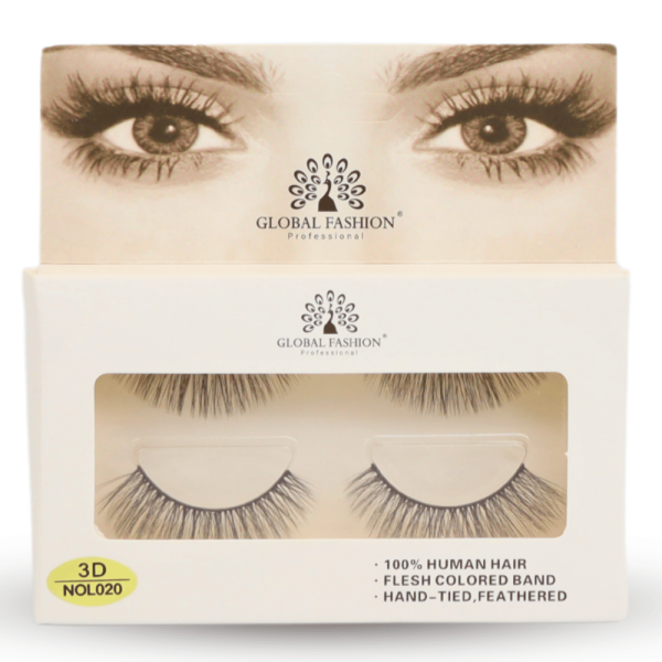 3D wispy false eyelashes reusable natural look 4pcs رموش صناعية 3D