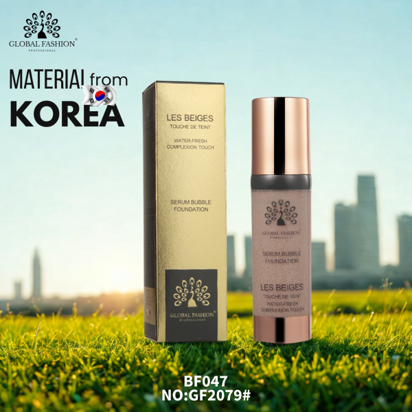 Global Fashion serum foundation preview hydrating natural glow finish كريم اساس سيروم بلمعة طبيعية