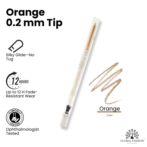 Waterproof gel eyeliner pen 0.3g precision tip smudge proof ايلاينر جل مقاوم للماء