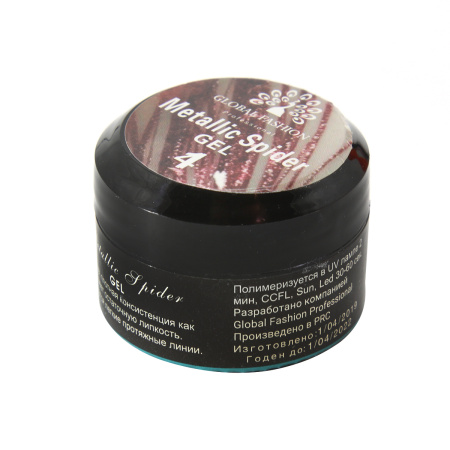 GEL spider web Global metallic N 04