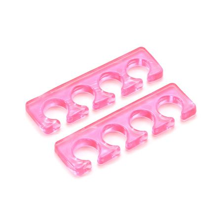 Silicone finger separators (spreaders), color pink