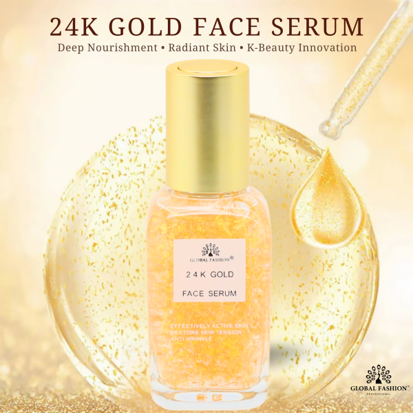 24K Gold Face Serum 50ml Face Serum Bottle 50ml - Anti Aging Hydrating Skincare Serum UAE GCC | سيروم للوجه