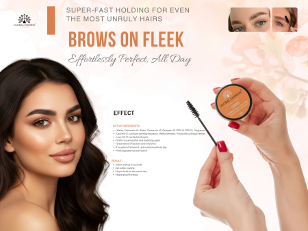 Brow wax close up laminated lifted brows flake free formula واكس حواجب لقطة مقربة