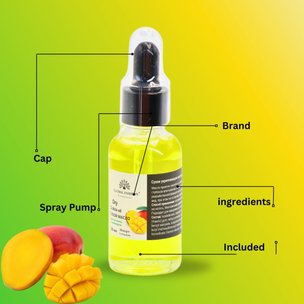 Global Fashion Professional Cuticle Oil – Natural Nail & Skin Care Blend