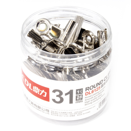 Arch compression clamp, metal, 24 pcs (31 mm)