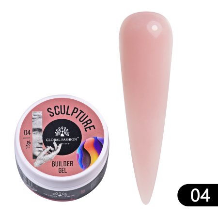 Sculptural gel "SCULPTURE BUILDER GEL" 15 g, NUDE №04
