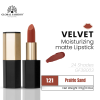 Velvet Moisturizing Matte Lipstick – Smudge-Proof (Shade 121, 3.5g) professional lipstick high pigmentation moisturizing matte finish احمر شفاه احترافي تغطية عالية مرطب