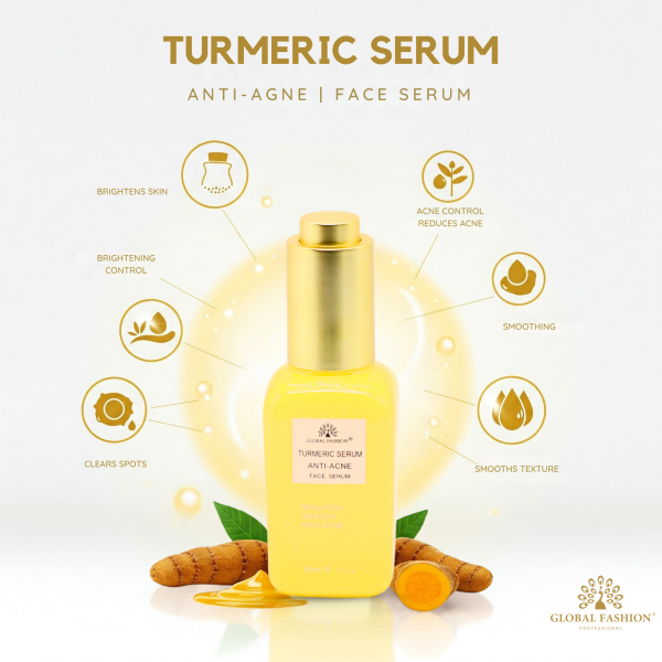 Turmeric Anti-Acne Face Serum 50ml Face Serum Bottle 50ml - Anti Aging Hydrating Skincare Serum UAE GCC | سيروم للوجه