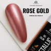 Rose Gold Mirror Effect Gel Nail Polish 10ml Gel Nail Polish Close Up - Metallic Mirror Nail Art Color | طلاء أظافر صورة مقربة