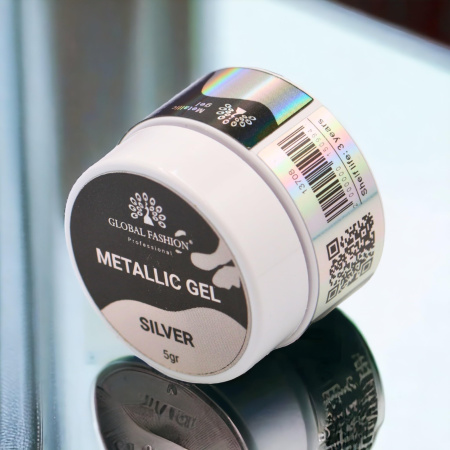 Metallic Gel Nail Polish 5gr Mirror Effect Gel Nail Polish Close Up - Metallic Mirror Nail Art Color | طلاء أظافر صورة مقربة