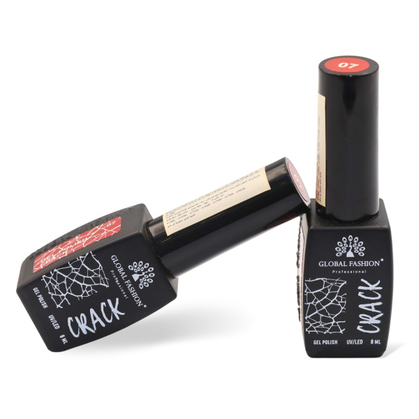 Gel polish "CRACK" – crackle/craquelure effect, 8 ml, No. 07 | طلاء جل "CRACK" بتأثير التشقق (كراكيلور) 8 مل رقم 07
