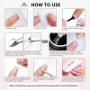 Gel for gel tips in a tube. Solid Nail Tips Gel 30 gr. Nail Extension Gel Close Up - Professional Solid Nail Tips Gel | جل الأظافر صورة مقربة